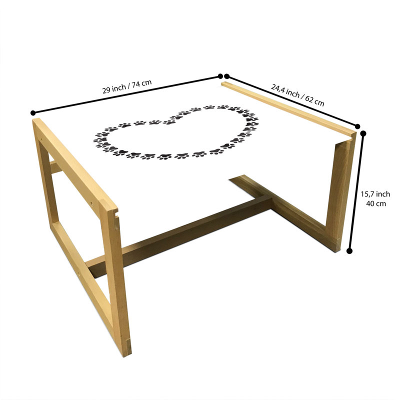 Maddison Sled Coffee Table, 40cm H x 74cm W x 62cm D