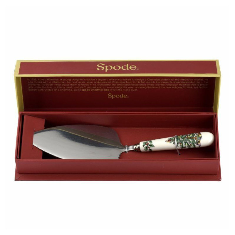 Spode Christmas Tree Cake Knife/Server 10"