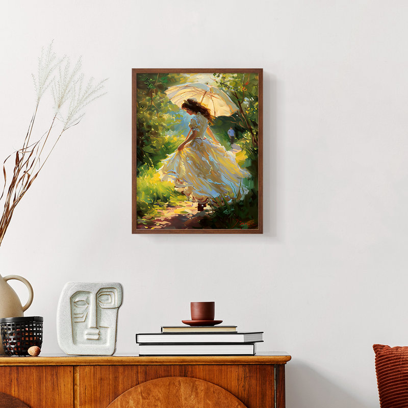 WOMEN-CLXXXI -Premium Gallery Framed Print   - Ready to Hang, 20" H x 16" W, Walnut