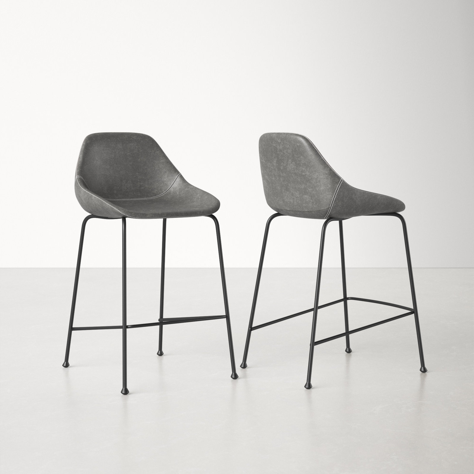 Garner Bar and Counter Stool, Gray, Counter Stool (26" Seat Height)