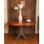 Modern Natural Hand Hammered Copper with Wrought Iron Oval Foyer Table
