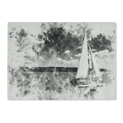 Sailing Boat Vol.3 Watercolour Chopping Board