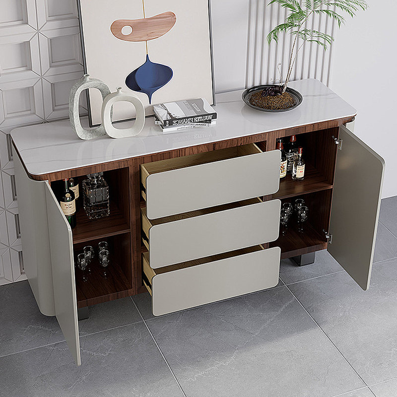 Buffet de rangement moderne et minimaliste, H 34,65 po x l 59,06 po x P 15,75 po