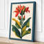 Red Lily Specimen Botanical - Wrapped Canvas-1054485602-1054485608