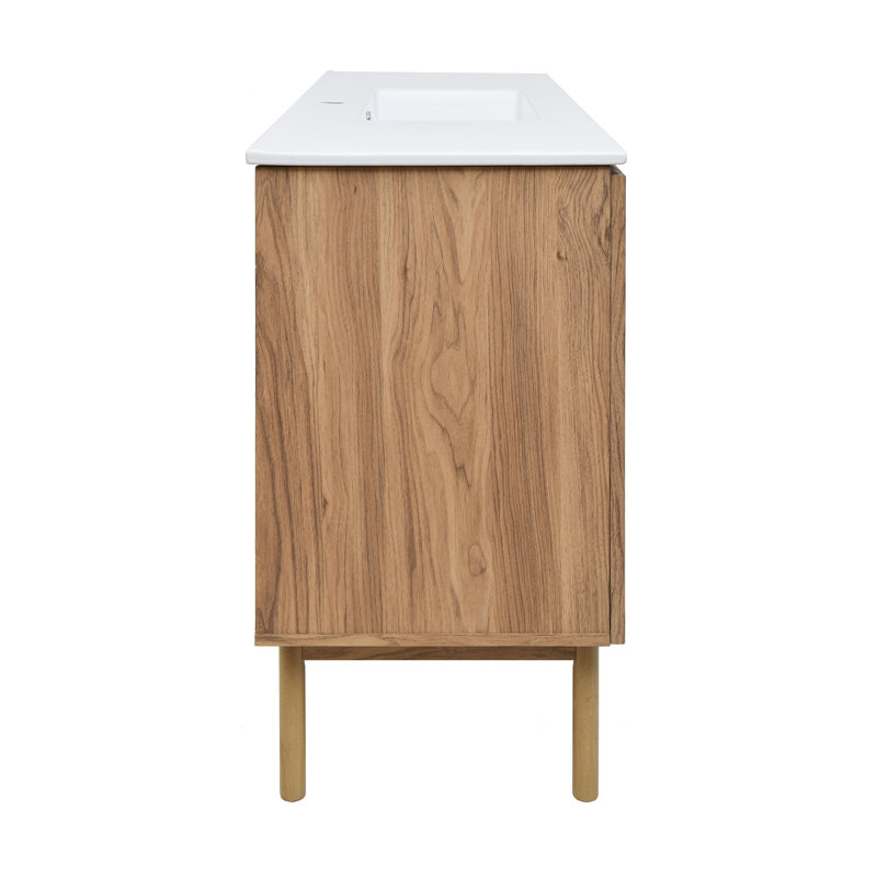 Meuble-lavabo classe 48 po Classe, Trou unique, Blanc