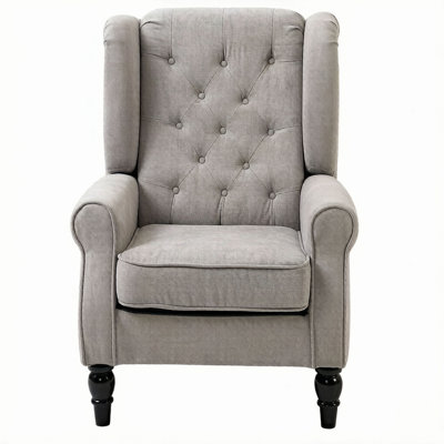 High Wingback Reading Chair,Accent Chair,Button Tufted Accent Chair(Only Accent Chair)