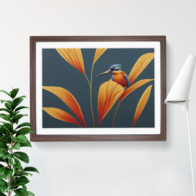 Kingfisher Deco - Single Picture Frame Print