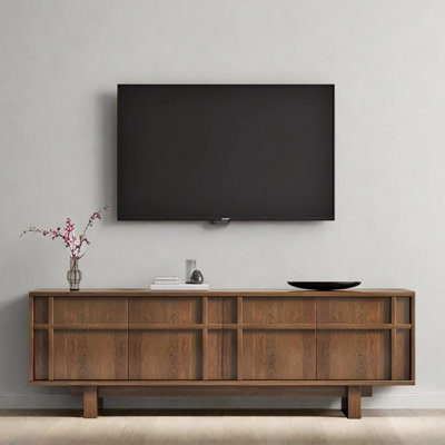 Wabi-sabi style minimalist design TV cabinet