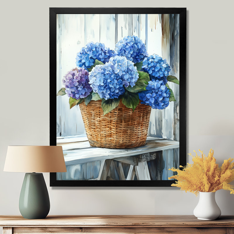 Ebling - Floral Wall Decor, 32" H x 24" W, Black, Picture Framed