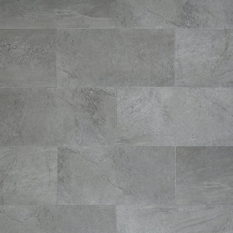 Planche de vinyle de luxe ADURA®Flex avec Microban® Meridian 12 po x 24 po x 2,5 mm avec couche d'usure de 20 mil, Acier