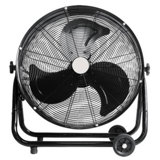 Lifesmart FGD-24Y 24 Inch Recirculating Floor Fan With Caster Wheels, Black