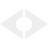 24"W x 16"H x 5"ID x 8 1/2"C x 1"P Diamond Architectural Grade PVC Contemporary Ceiling Medallion, Two Piece-36073121