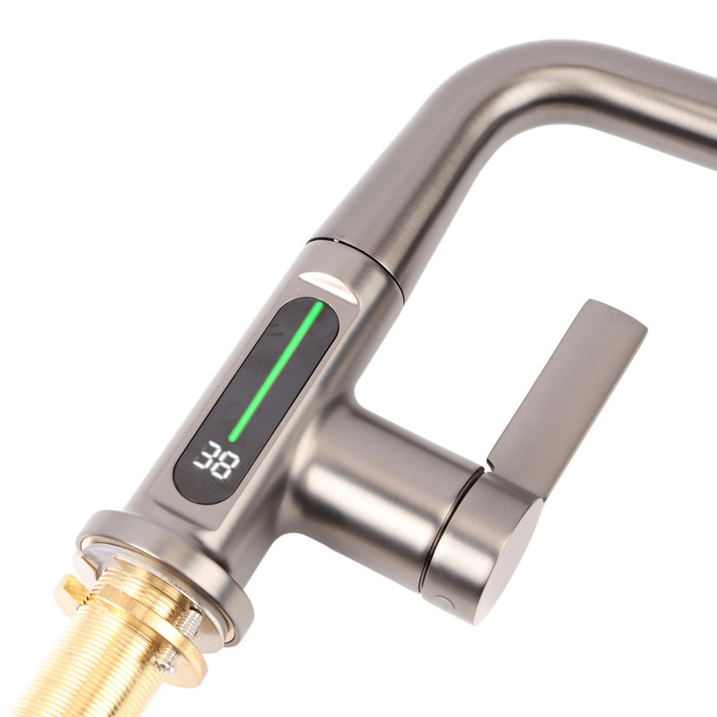 Single-Hole Single-handle Bathroom Faucet, Brushed Nickel
