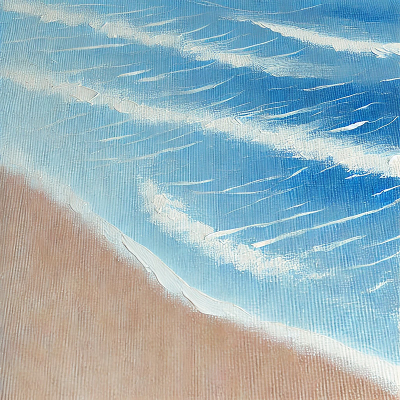 «Calm Beach Waves», art mural sur toile, H 30 po x l 30 po x P 1,5 po