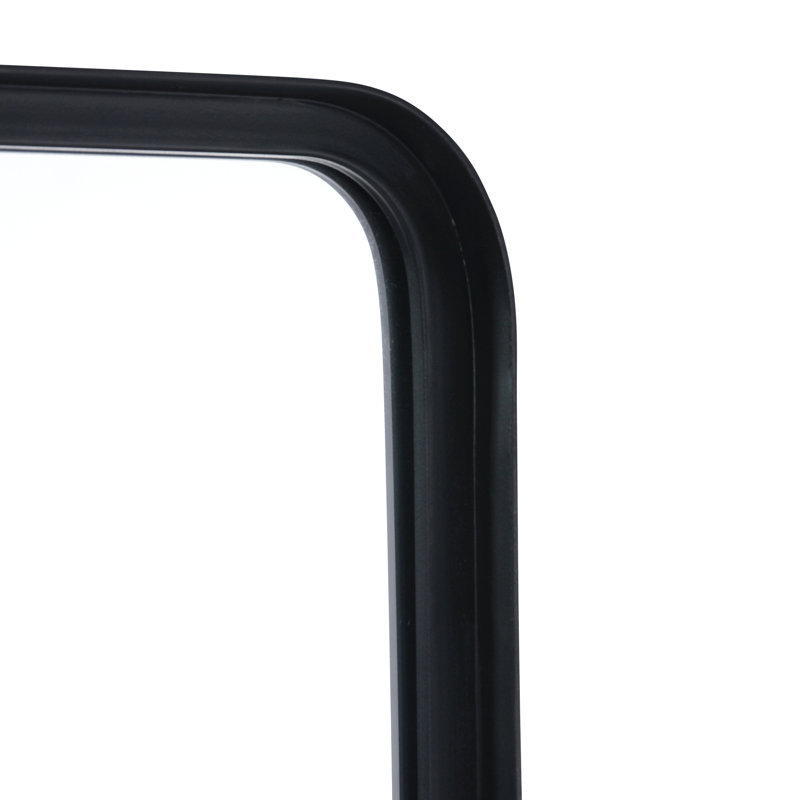 Jonis Wall Mount Shatterproof Wall Mirror with Metal Frame, Black, 30" x 20"