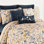 Natural Home Blue/Yellow/Grey/White Reversible Quilt Set