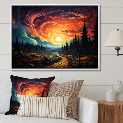 " Purple Pink Northernlights Road To Infinity II "