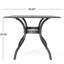 Table de salle à manger d'extérieur avec plateau en treillis et pieds courbés, conception en fonte d'aluminium pour le jardin ou la terrasse,-833606704
