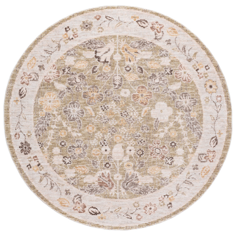Martha Stewart 110 Performance Floral Indoor Rug, Rectangle 6' x 9'