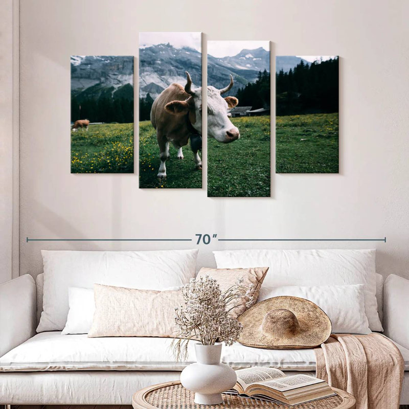 Brampt Curious Cow, 32" H x 52" W