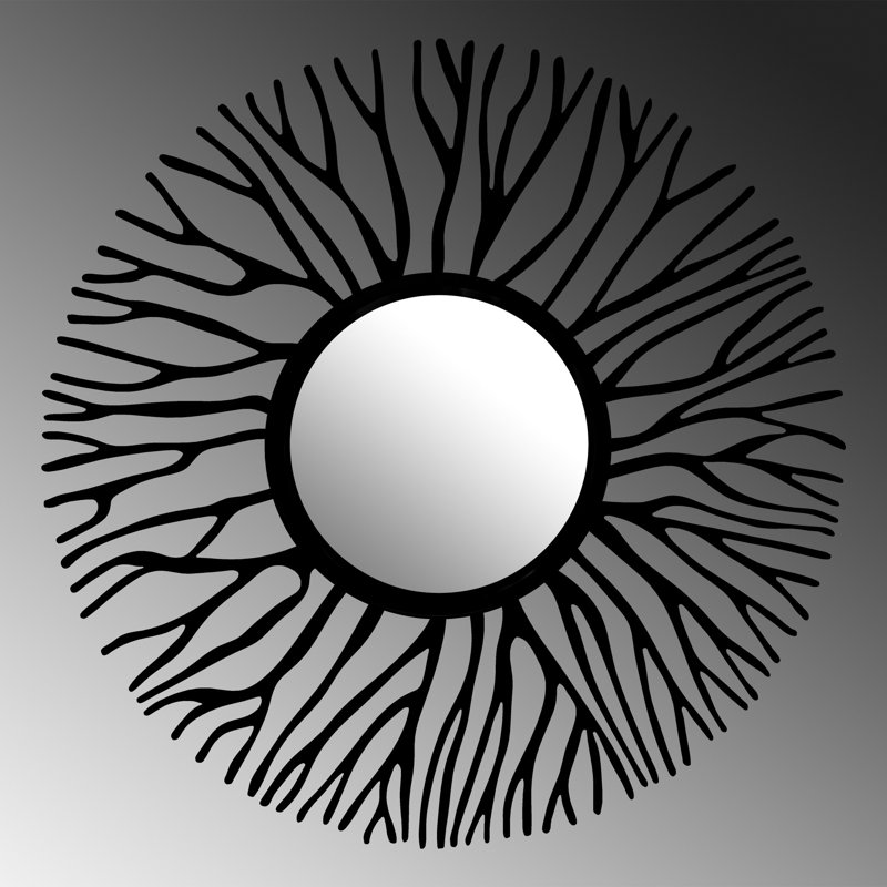 Pauly Metal Flat Wall Mirror
