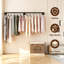 186cm Adjustable Wall Mounted Clothes Rack