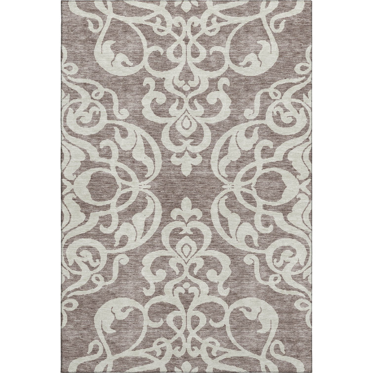 Premium Machine Washable Prisco Taupe Rug