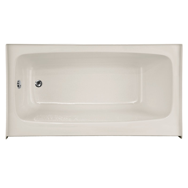 Regan 72'' L Soaking Bathtub, Biscuit, Left