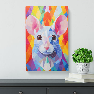 Mouse Colour Field Art - Wrapped Canvas
