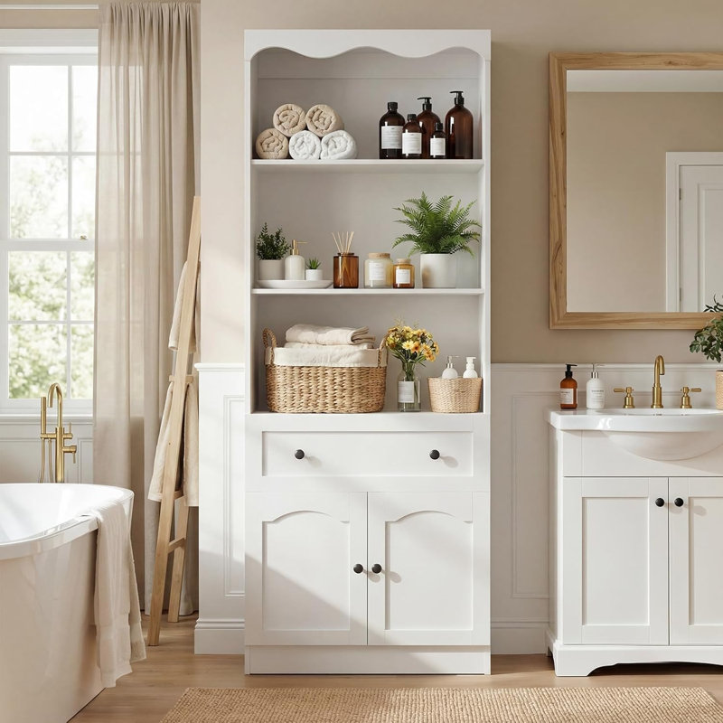 Armoire avec tiroirs en bois
