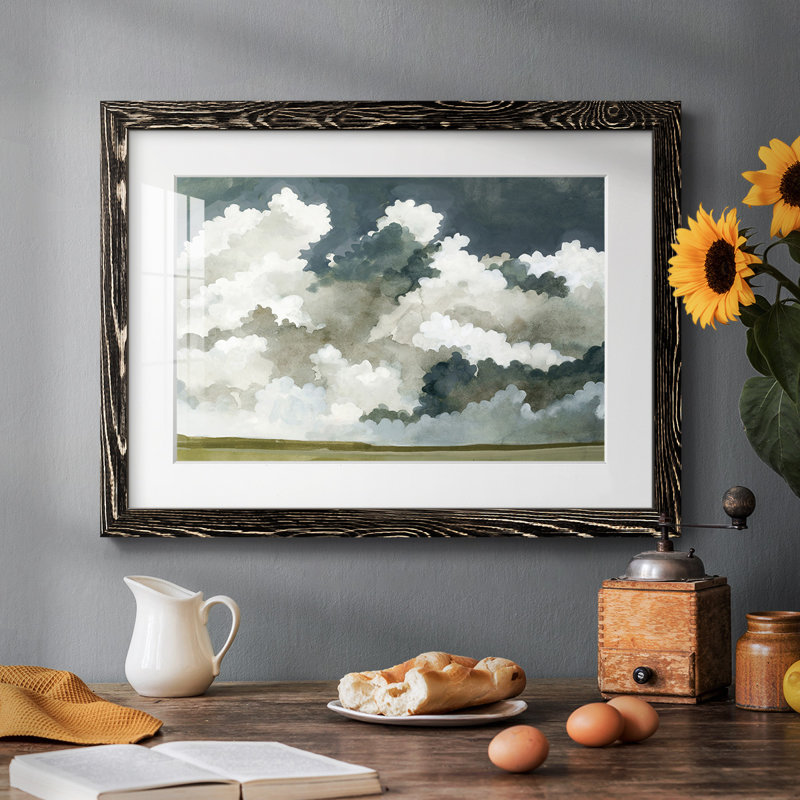 Vast Neutral Sky III Framed On Paper Print, Noir, H 14 po x l 20 po x P 1,5 po