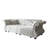 83.8" Oversized Chesterfield Pull Out Sofa Bed, Classic Roll Arm Velvet Couch with Flower Tufting-469100172