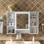 Armoire de salle de bain 3 en 1 avec tablette réglable, porte à fermeture en douceur et miroir haute définition pour un rangement amélioré et un attrait esthétique-362650552
