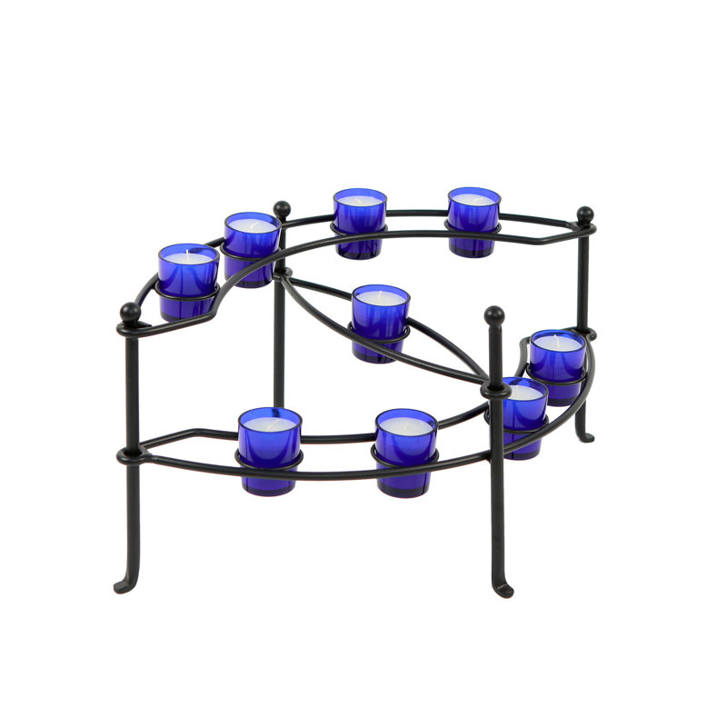 Biana 11'' H Metal Fireplace Candelabra