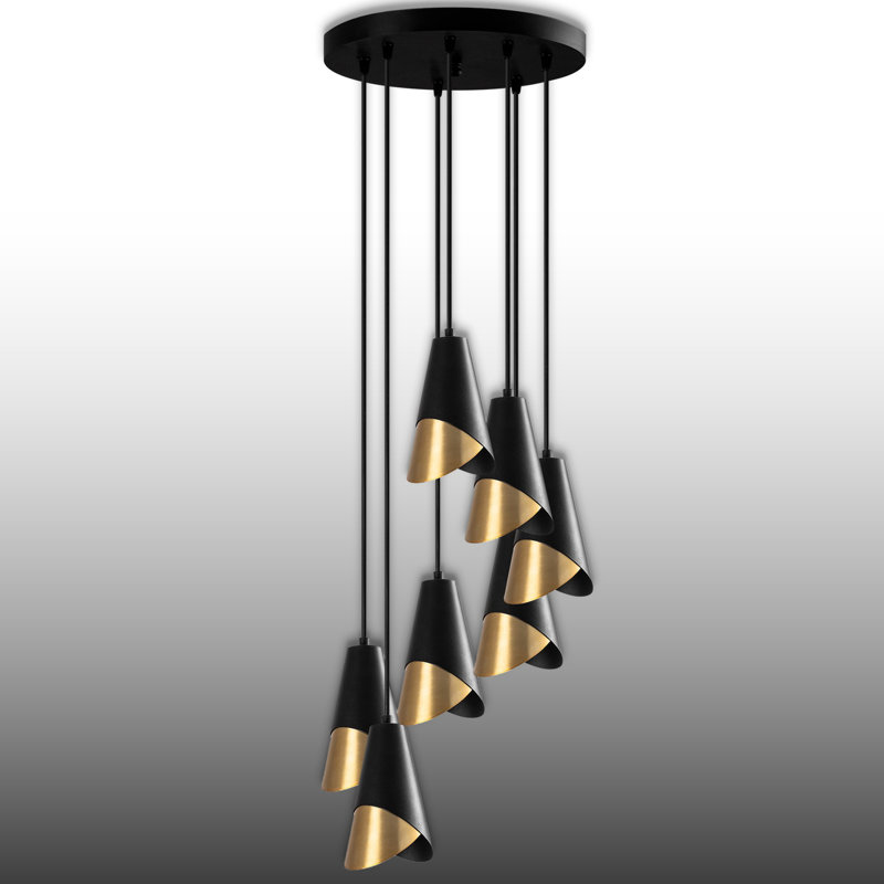 Lustre en métal 5 lumières à hauteur ajustable