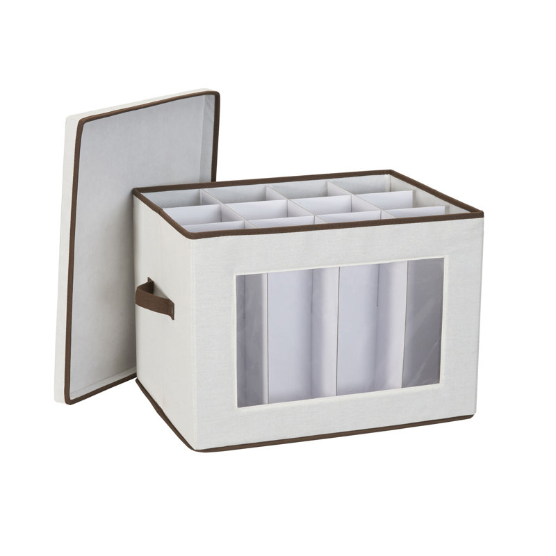 Tall Wine Windowed Storage Chest