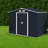 Durable Steel Storage Shed, Modern Design For Outdoor Organization