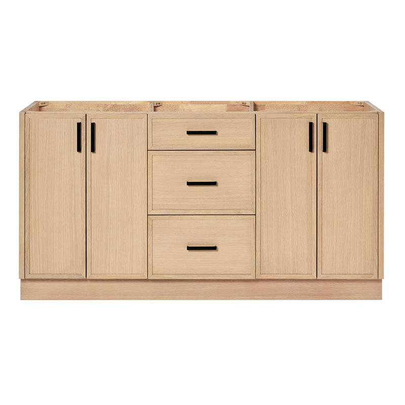 Armoire à double cuve en chêne Ariel Kelley, Chêne