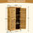 Outdoor Storage Cabinet, Wood Garden Shed, Pool Storage Shed With Lockable Door, Waterproof Roof And 2 Removable Shelves, Vertical Outside Storage Shed