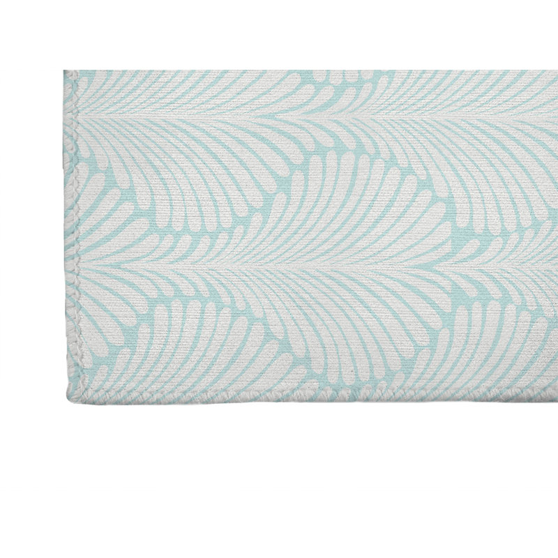 Elegant Palms Non-Slip Outdoor Rug, Runner 2'6" x 8'