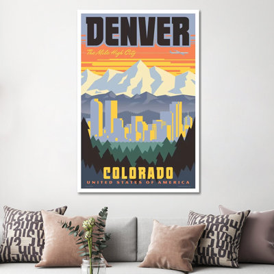 Affiche de voyage Denver par Jim Zahniser-reproduction d’art
