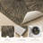 Geometric Leaf Non-Slip Washable Kitchen Mats