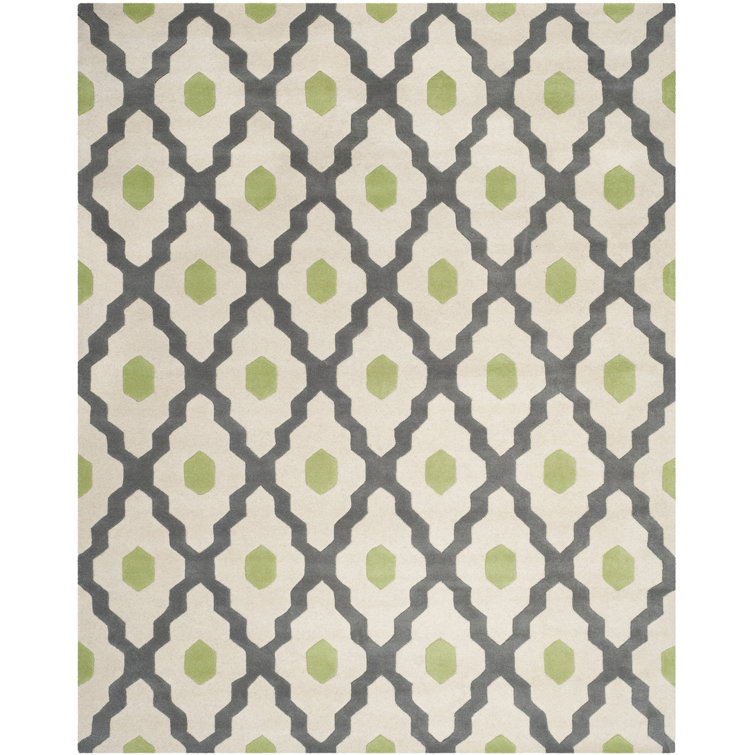 Geometric Wool Hand Woven Area Rug