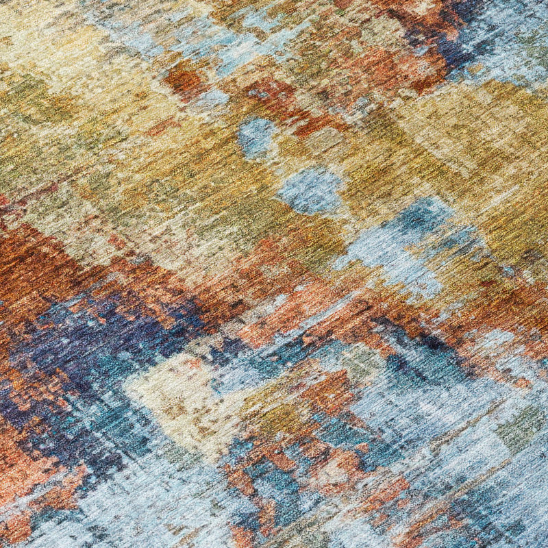 Machine Washable Indoor/Outdoor Efimenko ACN2300 Abstract Rug, Rectangle 5' x 7'6"
