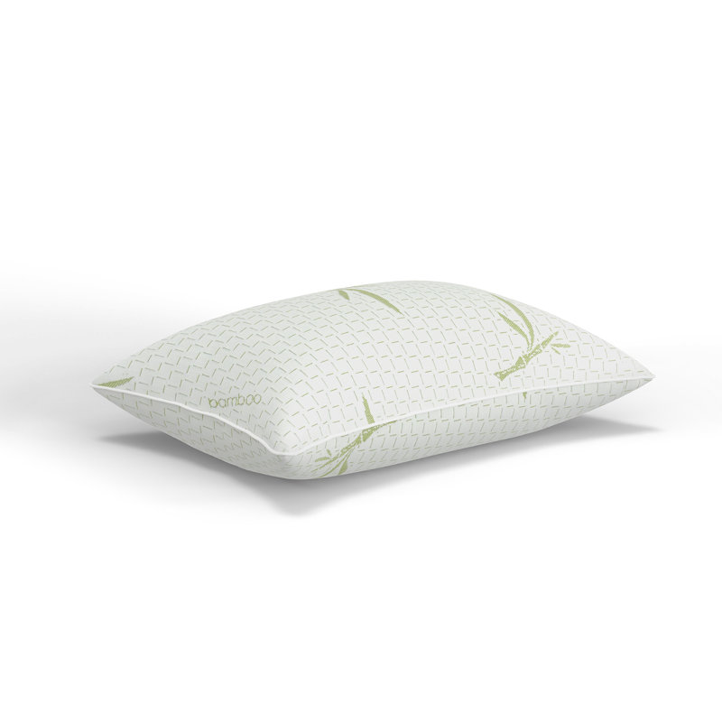 BodiPEDIC Memory Foam Cluster Bed Pillow with Rayon from Bamboo Infused Cover