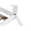Lit superposé simple au-dessus d'un lit simple avec glissière, échelle, porte, barrières de sécurité, lit superposé en bois de pin massif, blanc-1386522714
