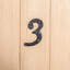 7.7cm H Iron House Number