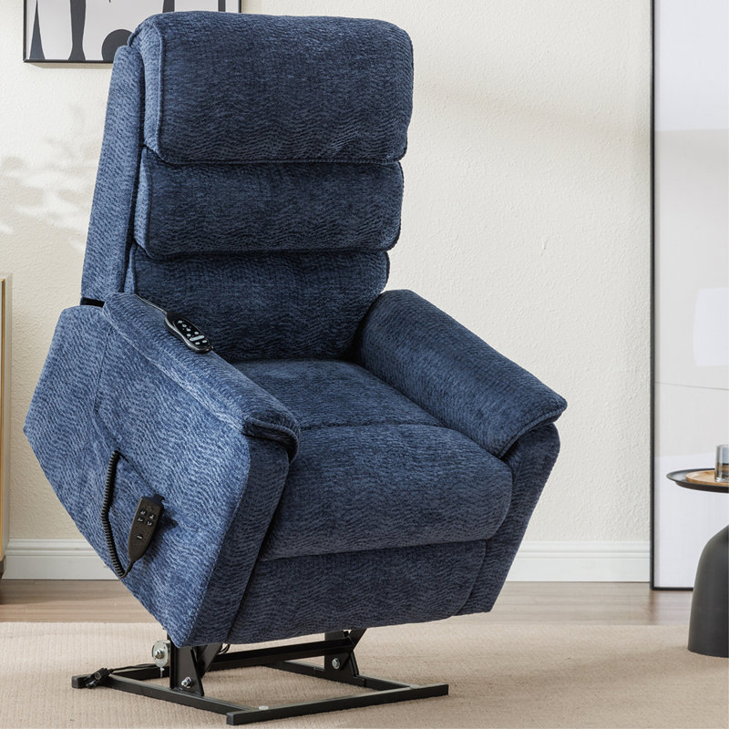Fauteuil inclinable électrique Chenille, Bleu