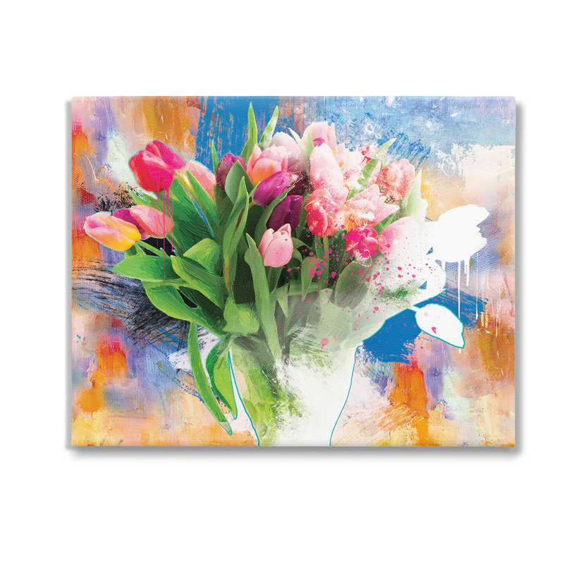 "Urban Spring Bouquet" par Porter Hastings, H 16 po x l 20 po x P 1,5 po