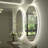 Aevar Simple & Modern Back Led Lighted Anti-fog Oval Bathroom/vanity Mirror-2013004147